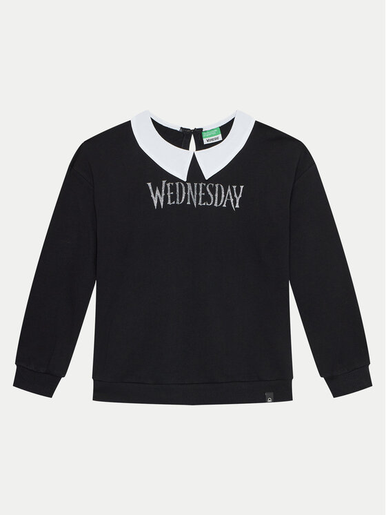 Толстовка обычного кроя United Colors Of Benetton, черный 
Толстовка обычного кроя United Colors Of Benetton, черный