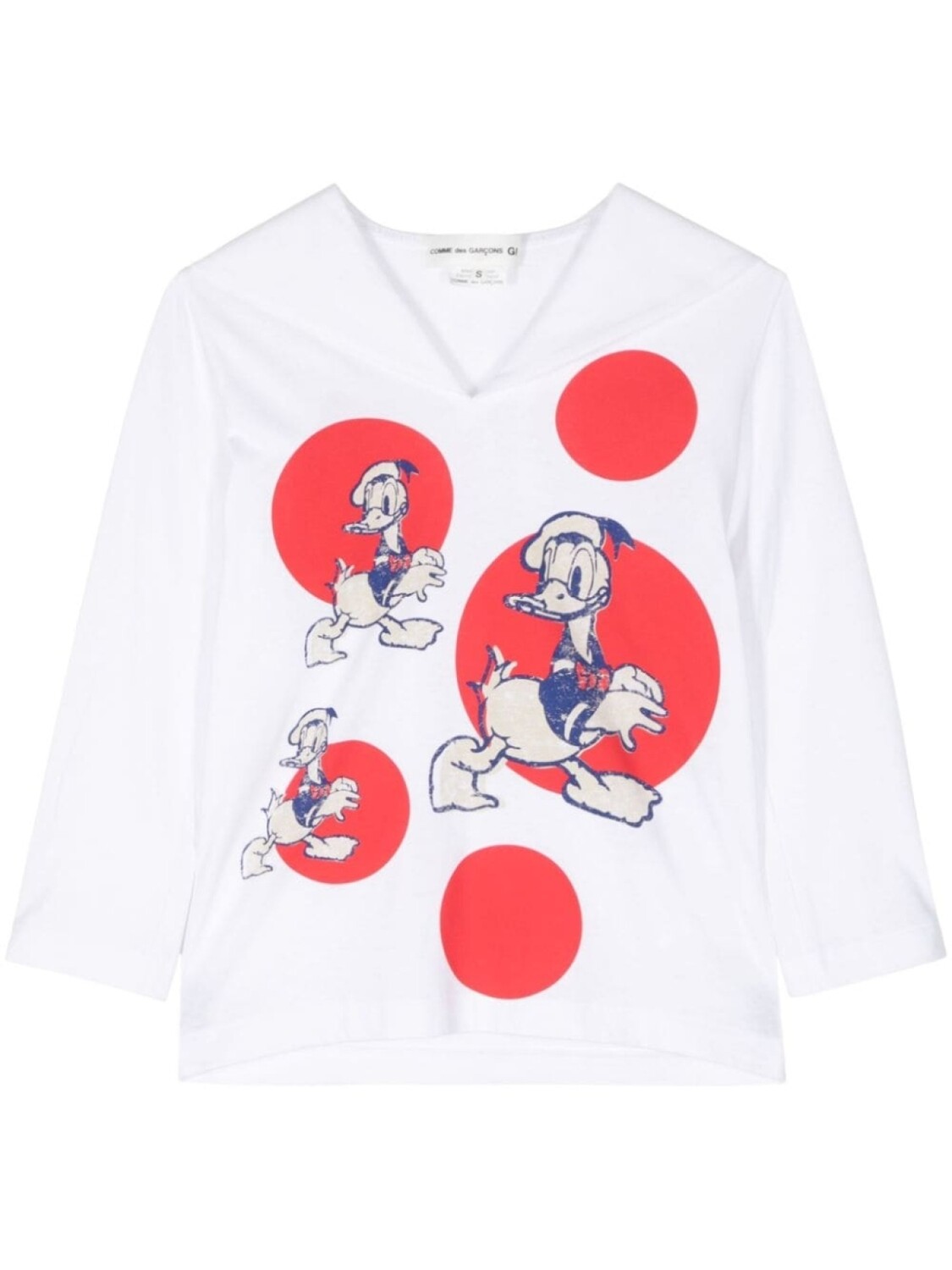 Хлопковая футболка с матросским воротником и принтом Disney Comme Des Garçons Girl, белый
Хлопковая футболка с матросским воротником и принтом Disney Comme Des Garçons Girl, белый