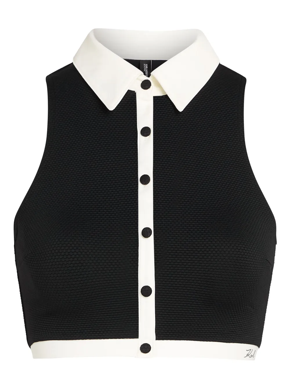 Топ для плавания с контрастной отделкой KARL LAGERFELD, черный
Топ для плавания с контрастной отделкой KARL LAGERFELD, черный