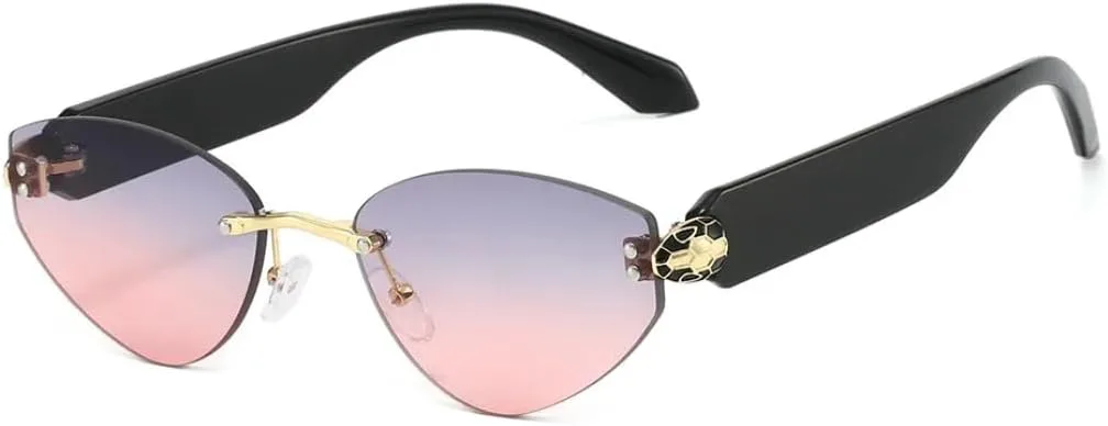 Роскошные женские солнцезащитные очки без оправы с градиентным овальным рисунком, вставками из бусин, защита от УФ-излучения UV400 TYUVIVO, Black Purple Pink
Роскошные женские солнцезащитные очки без оправы с градиентным овальным рисунком, вставками из бусин, защита от УФ-излучения UV400 TYUVIVO, Black Purple Pink