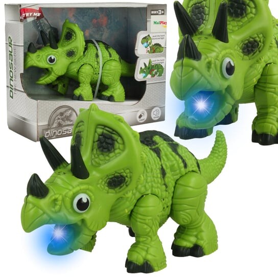 Световая и звуковая игрушка динозавр для детей Trifox
Световая и звуковая игрушка динозавр для детей Trifox