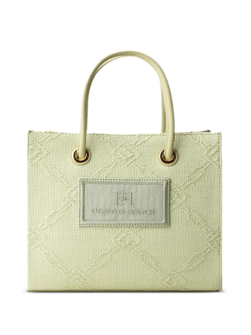 Жаккардовая сумка-тоут Elisabetta Franchi, зеленый
Жаккардовая сумка-тоут Elisabetta Franchi, зеленый