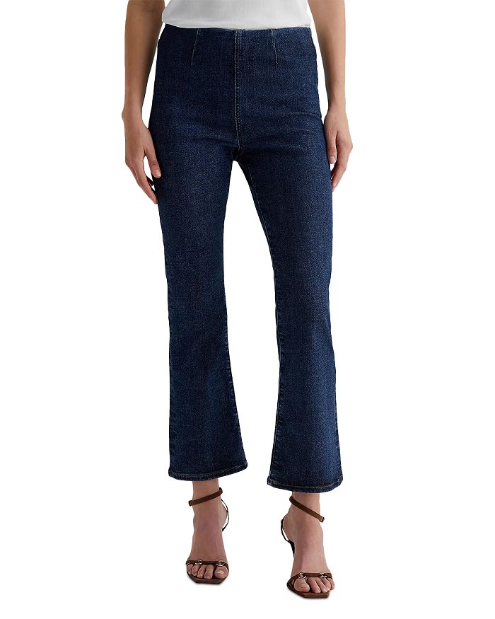 Фарра Узкие укороченные джинсы с расклешенными штанинами средней посадки в цвете гиацинт AG, синий
Фарра Узкие укороченные джинсы с расклешенными штанинами средней посадки в цвете гиацинт AG, синий