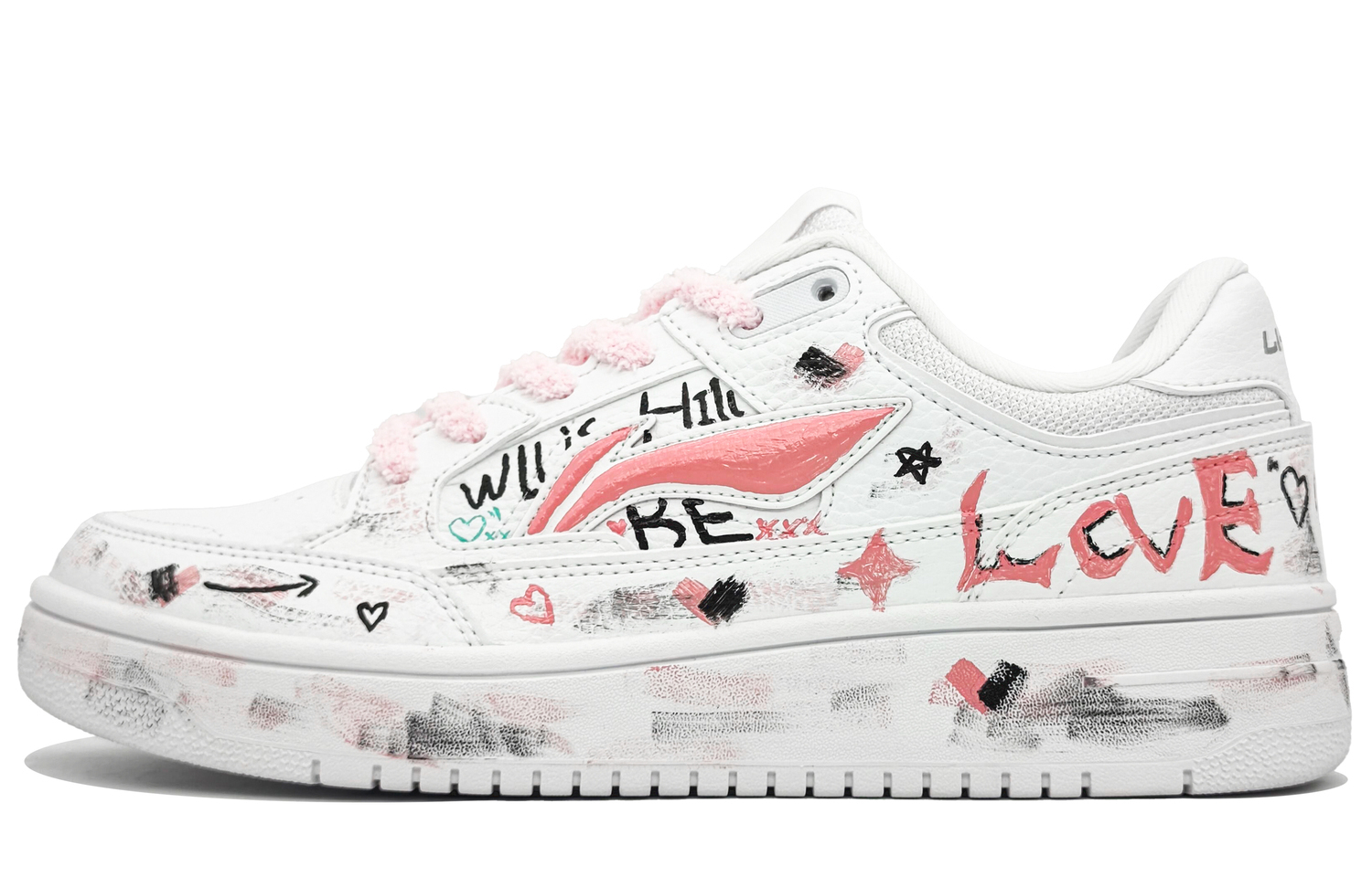 LINING ЛиНинг Тяньцзи Антискользящие износостойкие низкие скейтерские кроссовки мужские для поклонников - бело-розовые, цвет White Pink
LINING ЛиНинг Тяньцзи Антискользящие износостойкие низкие скейтерские кроссовки мужские для поклонников - бело-розовые, цвет White Pink