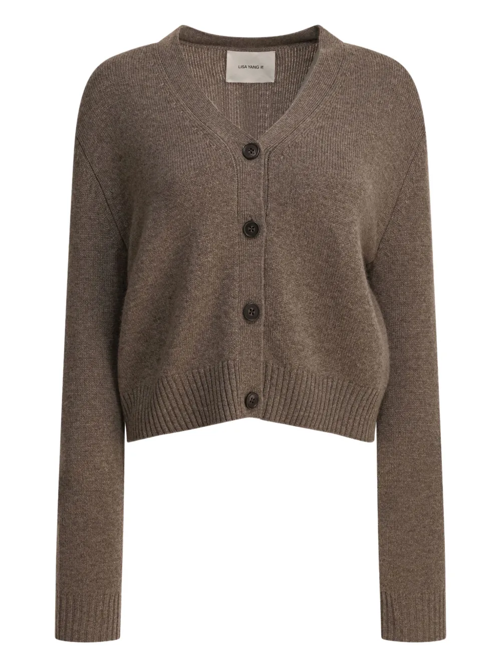 Кашемировый кардиган с пуговицами спереди Lisa Yang, коричневый
Кашемировый кардиган с пуговицами спереди Lisa Yang, коричневый