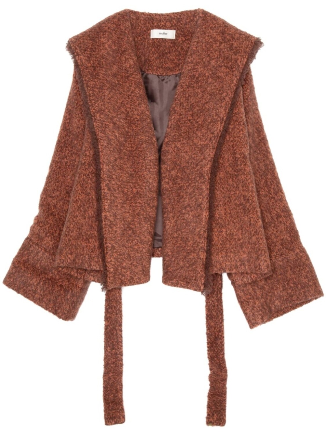 Пальто из смеси зернового мохера Muller Of Yoshiokubo, коричневый
Пальто из смеси зернового мохера Muller Of Yoshiokubo, коричневый