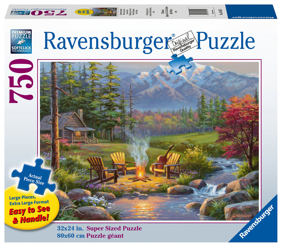 Ravensburger, пазл, XXL, Гостиная у реки, 750 шт.
Ravensburger, пазл, XXL, Гостиная у реки, 750 шт.