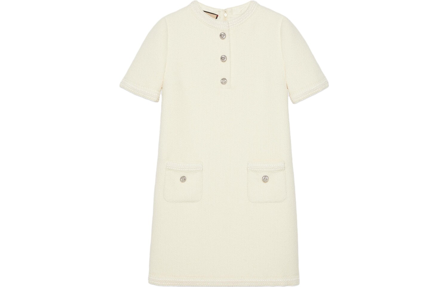 Платье Gucci с короткими рукавами, слоновая кость
Платье Gucci с короткими рукавами, слоновая кость