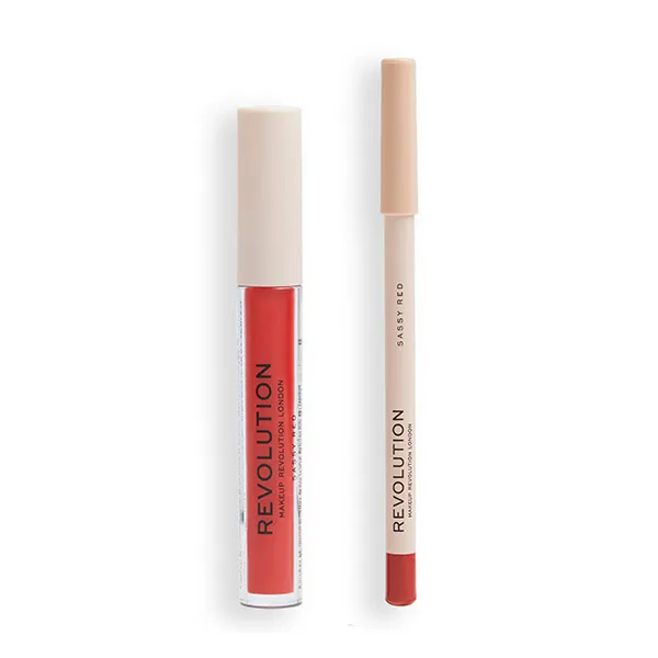Жидкая помада + подводка Lip Contour Kit Revolution, цвет sassy red
Жидкая помада + подводка Lip Contour Kit Revolution, цвет sassy red