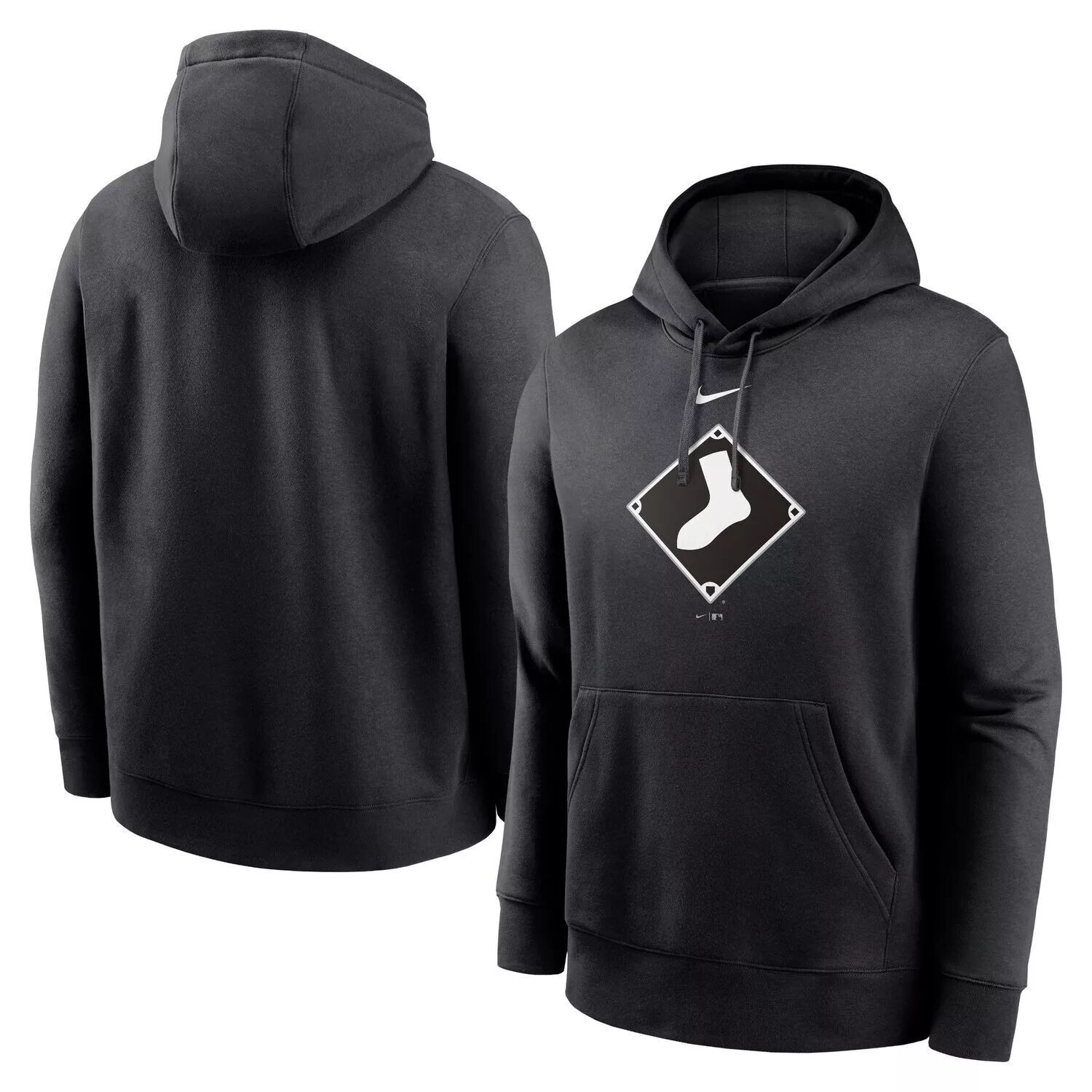 Мужской черный пуловер с капюшоном Chicago White Sox Club с альтернативным логотипом Nike
Мужской черный пуловер с капюшоном Chicago White Sox Club с альтернативным логотипом Nike