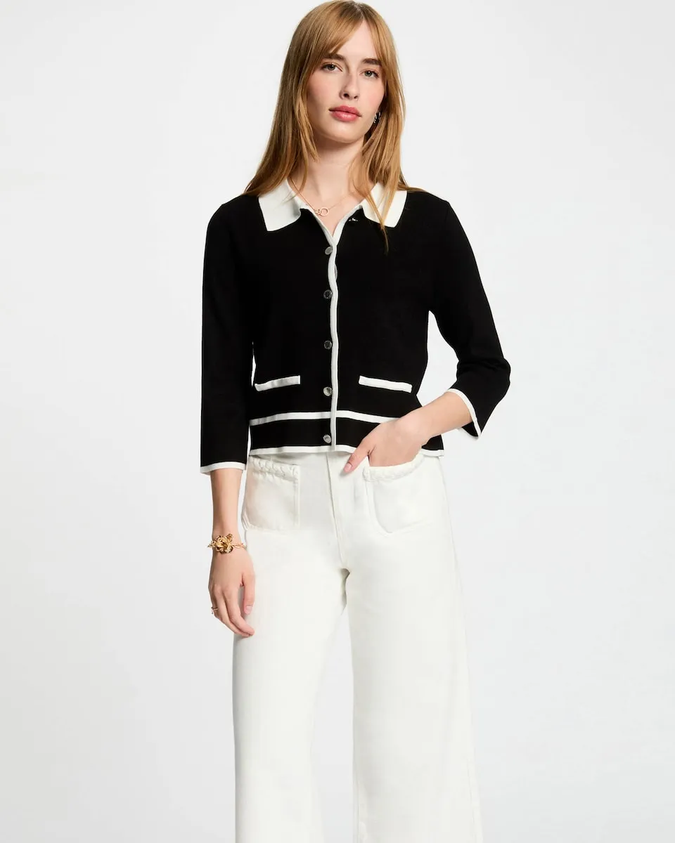 Женский кардиган с рукавом три четверти Morgan, черный
Женский кардиган с рукавом три четверти Morgan, черный