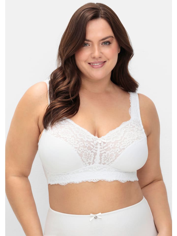 Бюстгальтер без косточек sheego, белый
Бюстгальтер без косточек sheego, белый