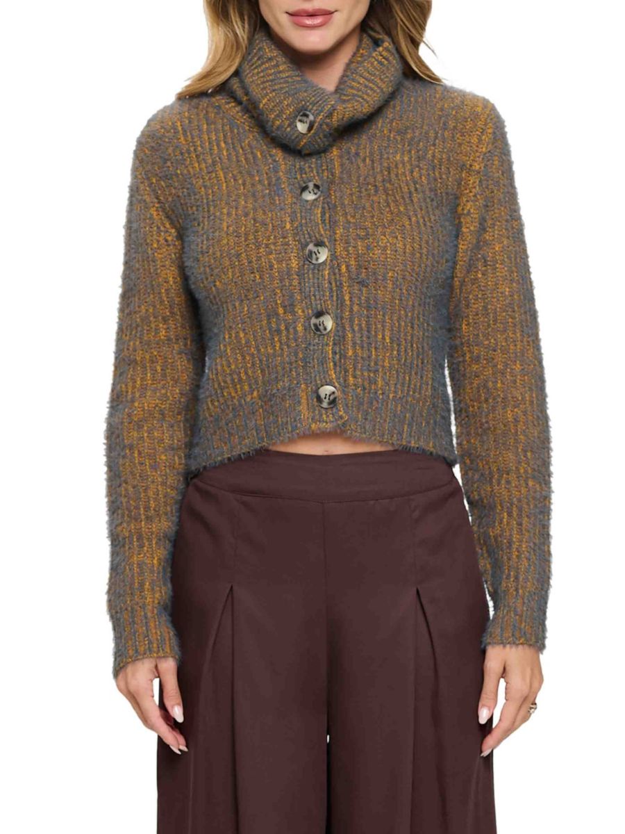 Укороченный свитер с воротником-хомут Renee C., цвет Charcoal Mustard
Укороченный свитер с воротником-хомут Renee C., цвет Charcoal Mustard