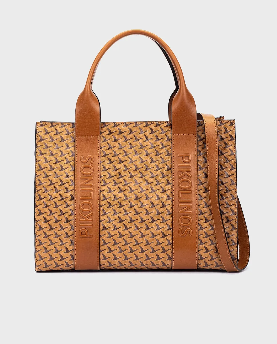 Женская кожаная сумка через плечо с застежкой-молнией и двойной ручкой Pikolinos, кремовый
Женская кожаная сумка через плечо с застежкой-молнией и двойной ручкой Pikolinos, кремовый