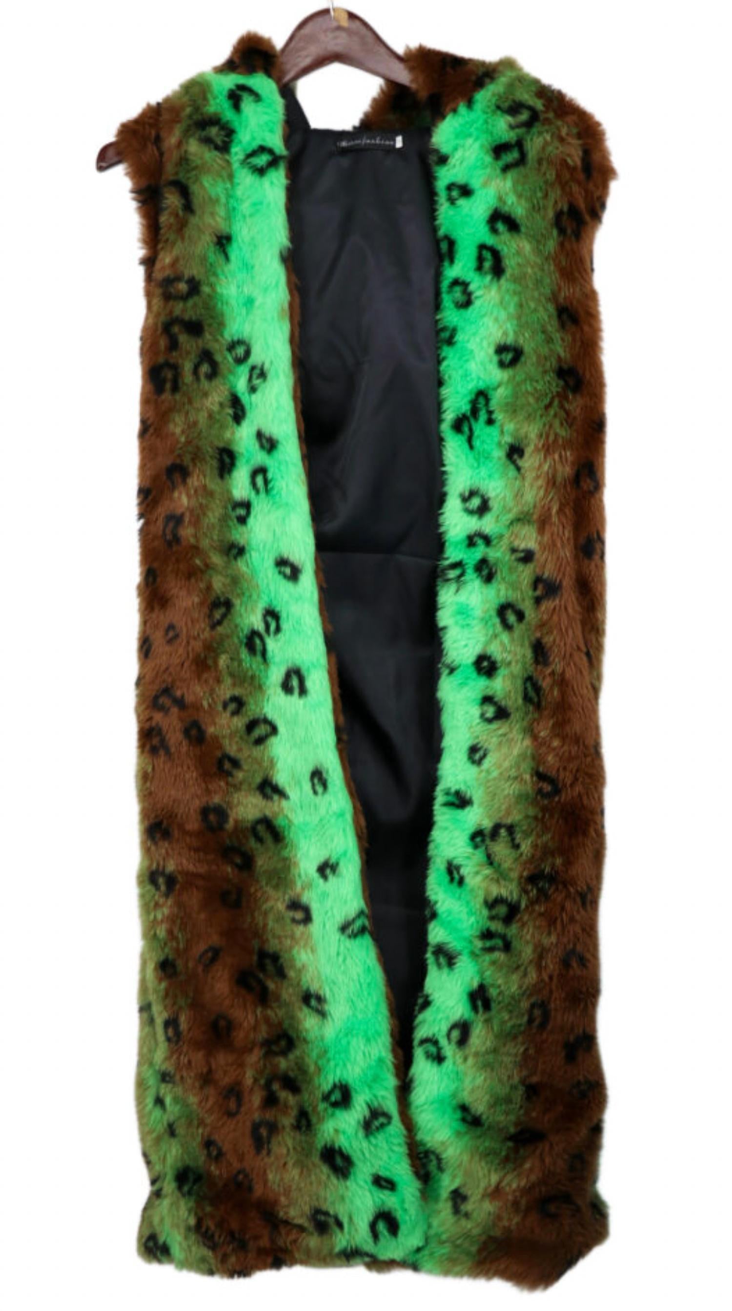 Женский длинный жилет из искусственного меха с принтом гепарда в неоново-зеленом цвете Western F.a.s.h.i.o.n
Женский длинный жилет из искусственного меха с принтом гепарда в неоново-зеленом цвете Western F.a.s.h.i.o.n