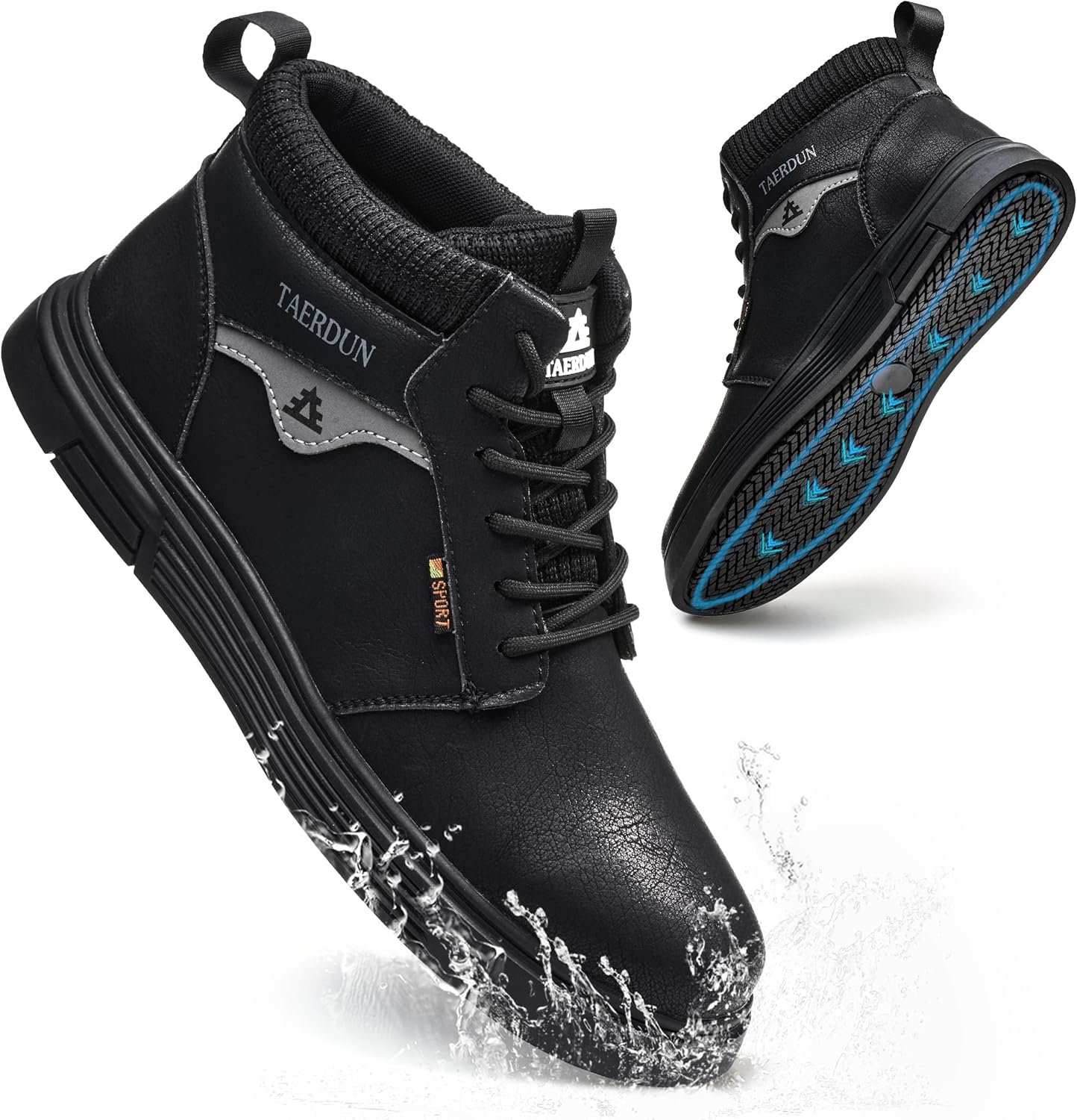 Ботинки TAERDUN с противоскользящей подошвой для мужчин и женщин, водонепроницаемые антискользящие кухонные туфли, устойчивые к маслу и воде, легкая рабочая обувь для поваров, работников ресторанов, курьеров, экипажа, водителей 02, черный
Ботинки TAERDUN с противоскользящей подошвой для мужчин и женщин, водонепроницаемые антискользящие кухонные туфли, устойчивые к маслу и воде, легкая рабочая обувь для поваров, работников ресторанов, курьеров, экипажа, водителей 02, черный