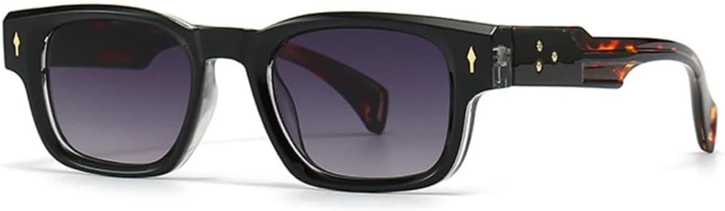 Ретро квадратные солнцезащитные очки для женщин, модные градиентные очки с защитой от УФ-излучения UV400, модные очки для мужчин с заклепками, в стиле панк UATXTAU, Black Leopard Grey
Ретро квадратные солнцезащитные очки для женщин, модные градиентные очки с защитой от УФ-излучения UV400, модные очки для мужчин с заклепками, в стиле панк UATXTAU, Black Leopard Grey