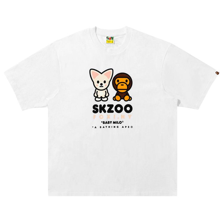 Футболка BAPE x Stray Kids Foxi.NY Baby Milo, белый
Футболка BAPE x Stray Kids Foxi.NY Baby Milo, белый