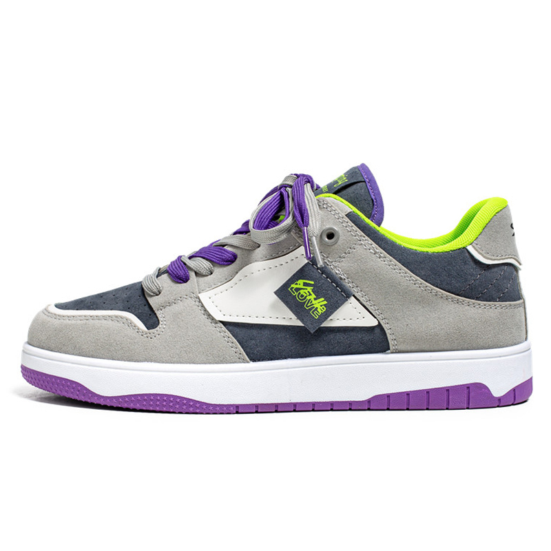 Colorful Creations Абразивоустойчивые легкие дышащие лоу-топы для скейтбординга мужские серо-фиолетовые, цвет Gray Purple
Colorful Creations Абразивоустойчивые легкие дышащие лоу-топы для скейтбординга мужские серо-фиолетовые, цвет Gray Purple