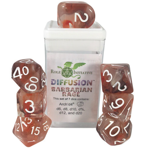 Аксессуары Role 4 Initiative R4I Dice w/ Arch'd4: Classes & Creatures: Diffusion - Barbarian Rage (Special Reserve) (7)
Аксессуары Role 4 Initiative R4I Dice w/ Arch'd4: Classes & Creatures: Diffusion - Barbarian Rage (Special Reserve) (7)