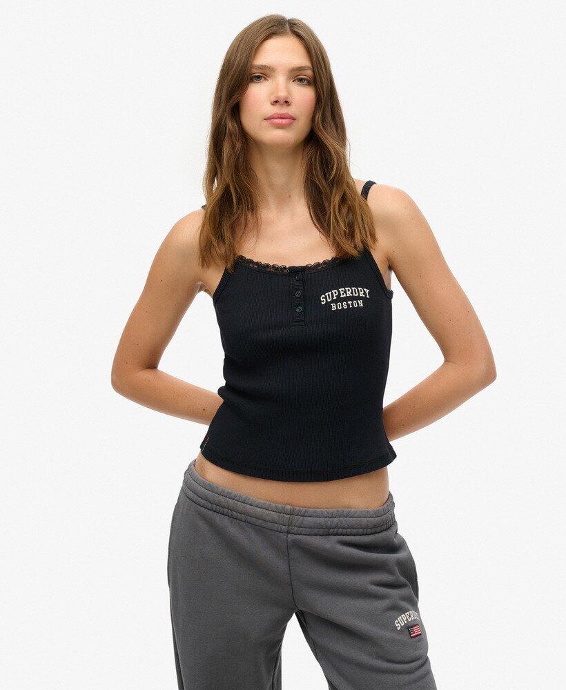 SUPERDRY Спортивный топ-майка с вышитыми пуговицами
SUPERDRY Спортивный топ-майка с вышитыми пуговицами