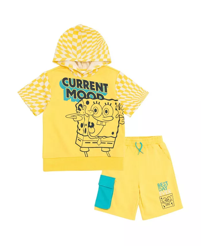 Детский комплект: худи и шорты из френч-терри SpongeBob SquarePants, желтый
Детский комплект: худи и шорты из френч-терри SpongeBob SquarePants, желтый