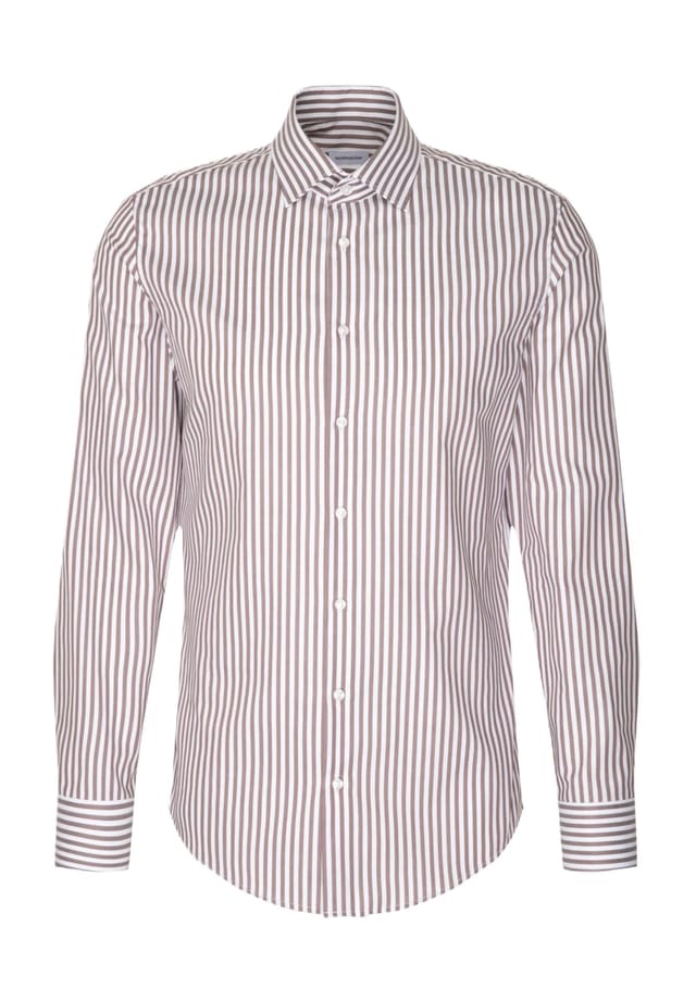 Рубашка делового покроя с воротником-стойкой Kent Seidensticker, коричневый
Рубашка делового покроя с воротником-стойкой Kent Seidensticker, коричневый