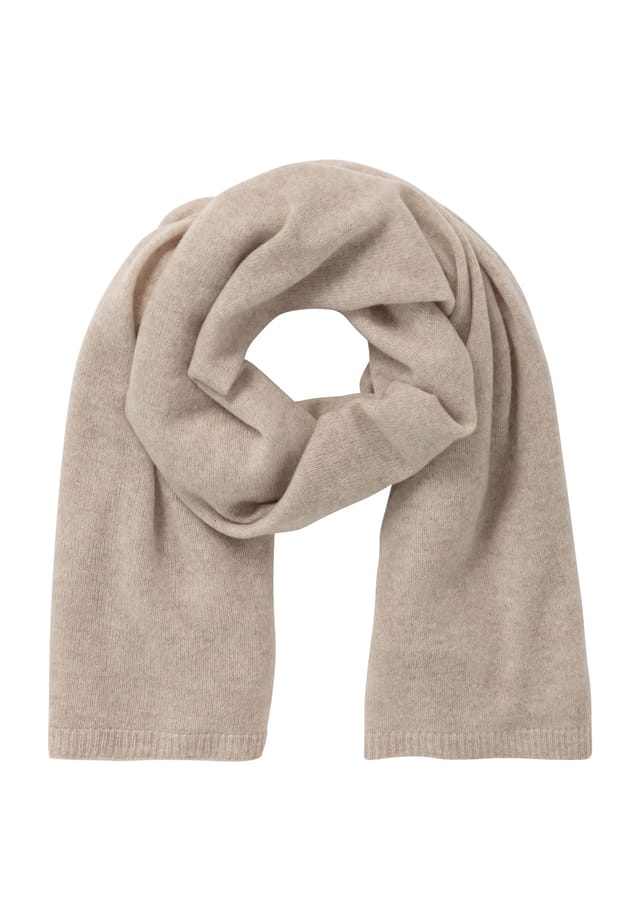 Кашемировый шарф с ребристыми манжетами Galeria, бежевый
Кашемировый шарф с ребристыми манжетами Galeria, бежевый