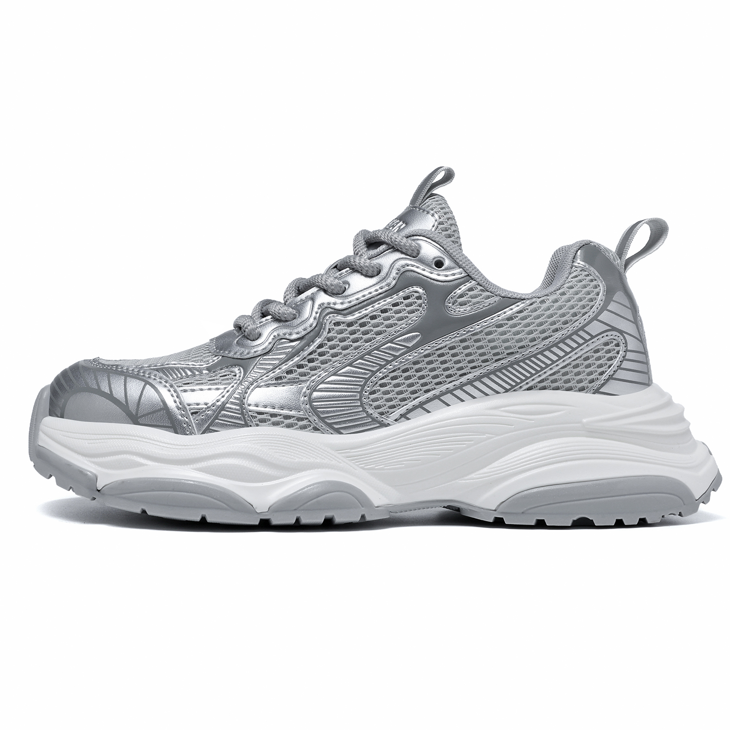 Амортизирующие, износостойкие, дышащие, нескользящие, низкие, массивные кроссовки для мужчин CEDAR HAN, Liquid Silver
Амортизирующие, износостойкие, дышащие, нескользящие, низкие, массивные кроссовки для мужчин CEDAR HAN, Liquid Silver