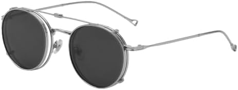 Мужские круглые солнцезащитные очки 2027 года, сине-зеленые, складные, с защитой от УФ-излучения UV400, для женщин, с металлической оправой, для вождения MTZJH, Silver With Black
Мужские круглые солнцезащитные очки 2027 года, сине-зеленые, складные, с защитой от УФ-излучения UV400, для женщин, с металлической оправой, для вождения MTZJH, Silver With Black