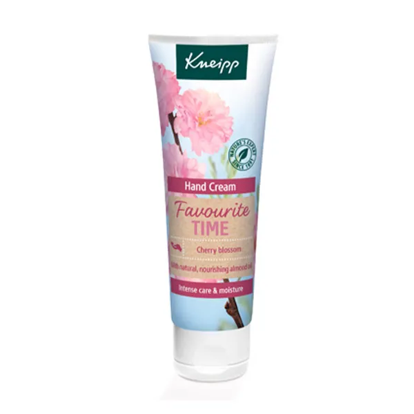 Растительное масло миндаля и экстракт вишневого цвета Crema De Manos Favourite Time Kneipp, 75 ml
Растительное масло миндаля и экстракт вишневого цвета Crema De Manos Favourite Time Kneipp, 75 ml