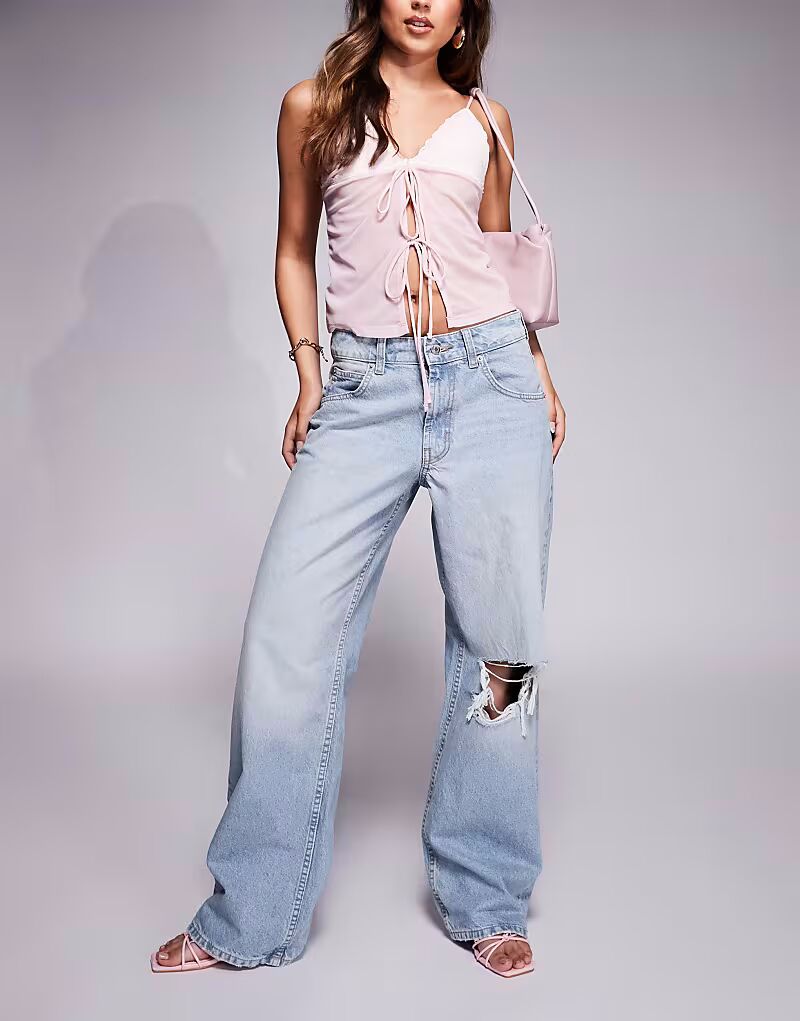 Джинсы-мешковатые с низкой посадкой светло-коричневого цвета Asos Design
Джинсы-мешковатые с низкой посадкой светло-коричневого цвета Asos Design