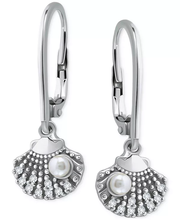 Серьги-Подвески с застежкой-рычагом из стерлингового серебра с пресноводным жемчугом (3 мм) и кубическим цирконием, созданные для Macy's Giani Bernini, silver
Серьги-Подвески с застежкой-рычагом из стерлингового серебра с пресноводным жемчугом (3 мм) и кубическим цирконием, созданные для Macy's Giani Bernini, silver