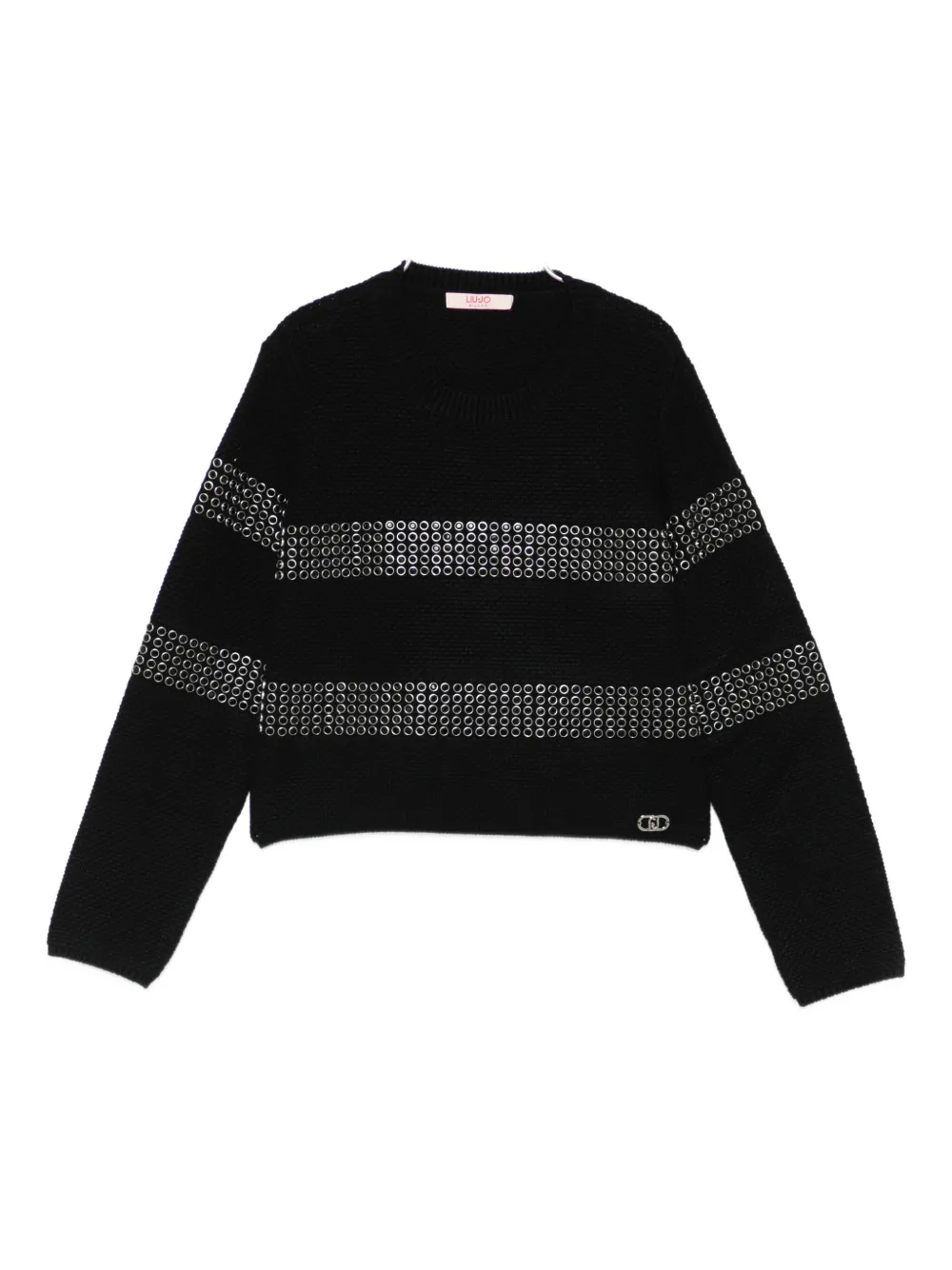 Свитер, украшенный стразами Liu Jo Kids, черный
Свитер, украшенный стразами Liu Jo Kids, черный