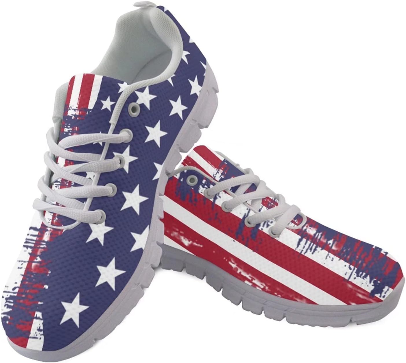 Кроссовки Belidome для ходьбы и бега для женщин и мужчин, легкие, дышащие, с противоскользящей подошвой для повседневной носки и тренировок, Stars Stripes Usa Flag
Кроссовки Belidome для ходьбы и бега для женщин и мужчин, легкие, дышащие, с противоскользящей подошвой для повседневной носки и тренировок, Stars Stripes Usa Flag