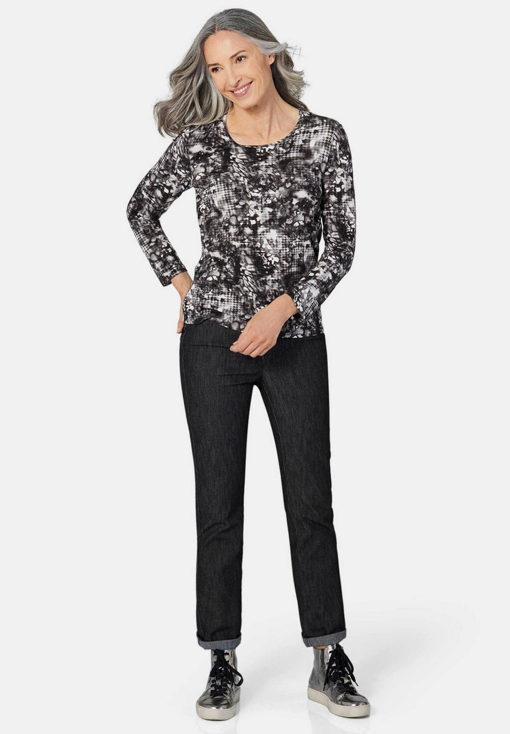 Топ с длинными рукавами GOLDNER, черный
Топ с длинными рукавами GOLDNER, черный