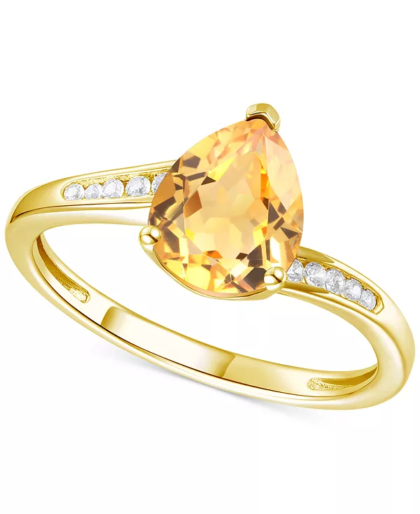 Кольцо с грушевидным завитком из серебра 14 карат с аметистом (1-1/3 карата) и выращенным в лаборатории белым сапфиром (1/10 карата) (также с другими драгоценными камнями) Macy'S, citrine
Кольцо с грушевидным завитком из серебра 14 карат с аметистом (1-1/3 карата) и выращенным в лаборатории белым сапфиром (1/10 карата) (также с другими драгоценными камнями) Macy'S, citrine