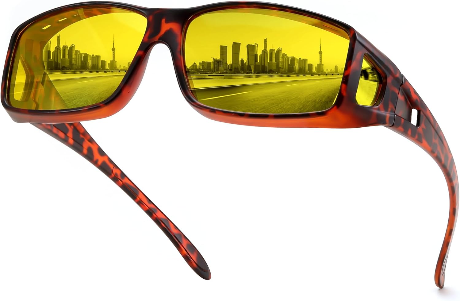 Солнцезащитные очки FEISEDY для ночного вождения, надеваемые поверх очков, для мужчин и женщин, поляризованные, обтекаемые, желтые, UV400 B2593, Leopard Frame Night Vision Polarized Yellow Lenses
Солнцезащитные очки FEISEDY для ночного вождения, надеваемые поверх очков, для мужчин и женщин, поляризованные, обтекаемые, желтые, UV400 B2593, Leopard Frame Night Vision Polarized Yellow Lenses