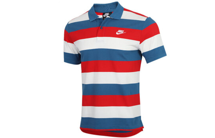 Футболка поло мужская красно-синяя Nike
Футболка поло мужская красно-синяя Nike
