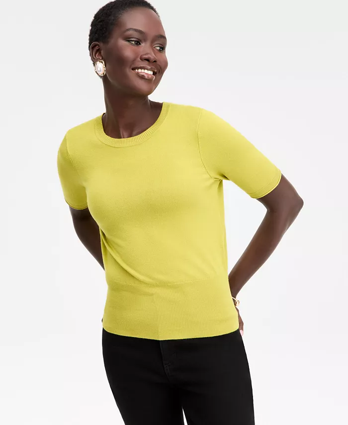 Женский свитер с круглым вырезом и рукавами до локтя I.N.C. International Concepts, зеленый
Женский свитер с круглым вырезом и рукавами до локтя I.N.C. International Concepts, зеленый