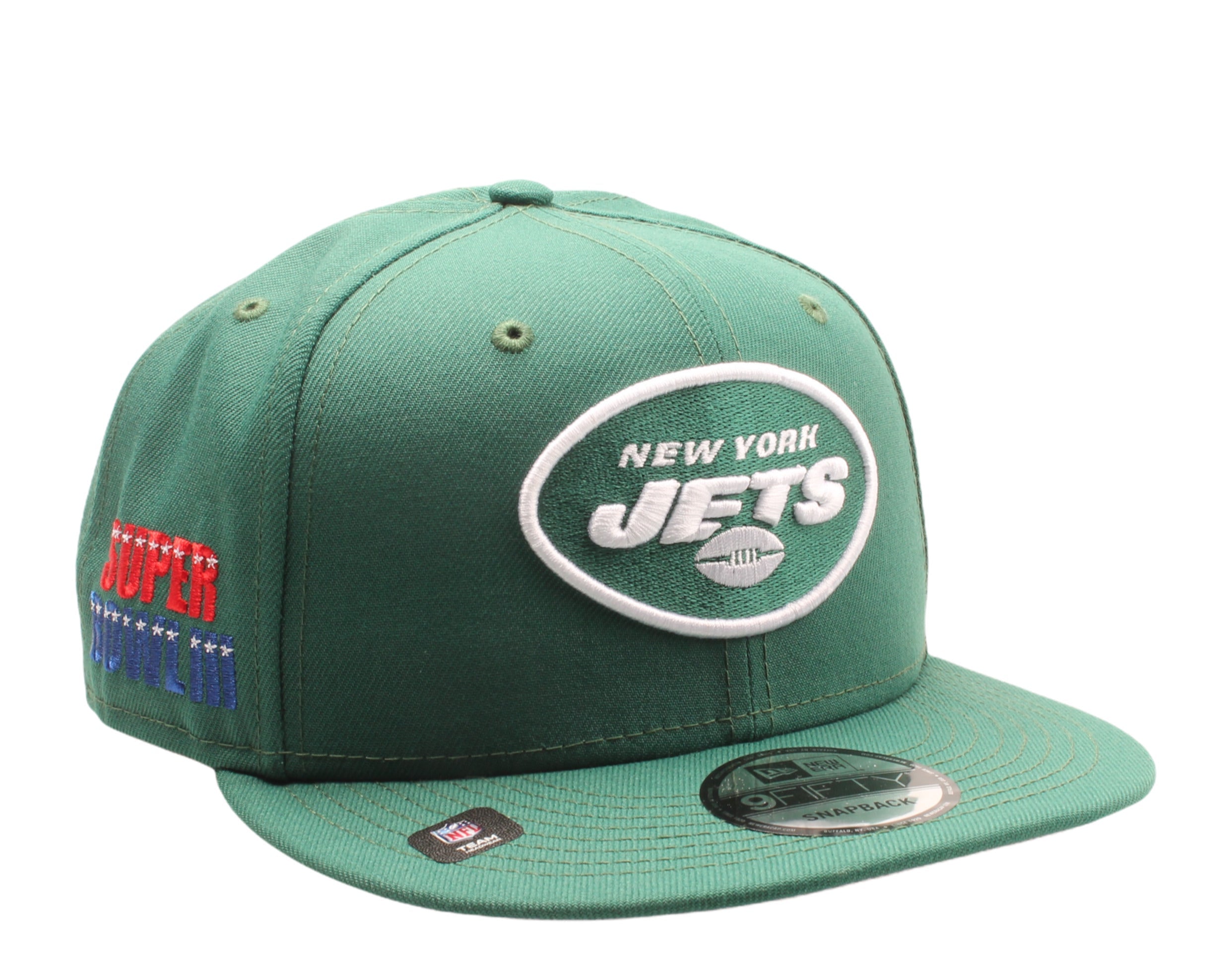 Кепка-застежка New Era 9Fifty NFL New York Jets III Super Bowl с заплаткой 60188142, зеленый
Кепка-застежка New Era 9Fifty NFL New York Jets III Super Bowl с заплаткой 60188142, зеленый