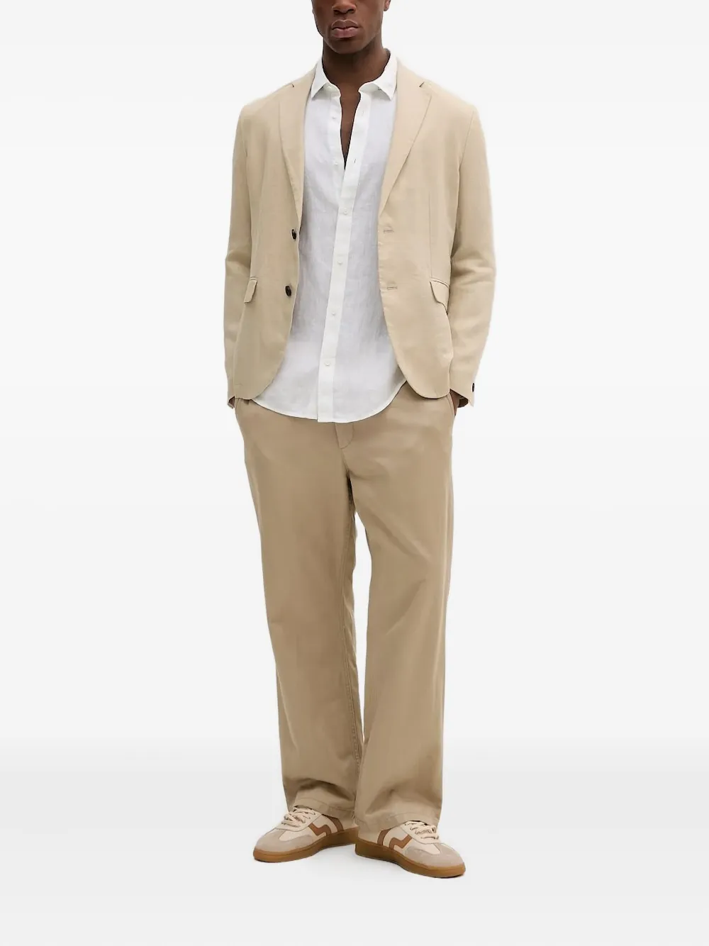 Льняной пиджак на пуговицах Sisley, нейтральный
Льняной пиджак на пуговицах Sisley, нейтральный