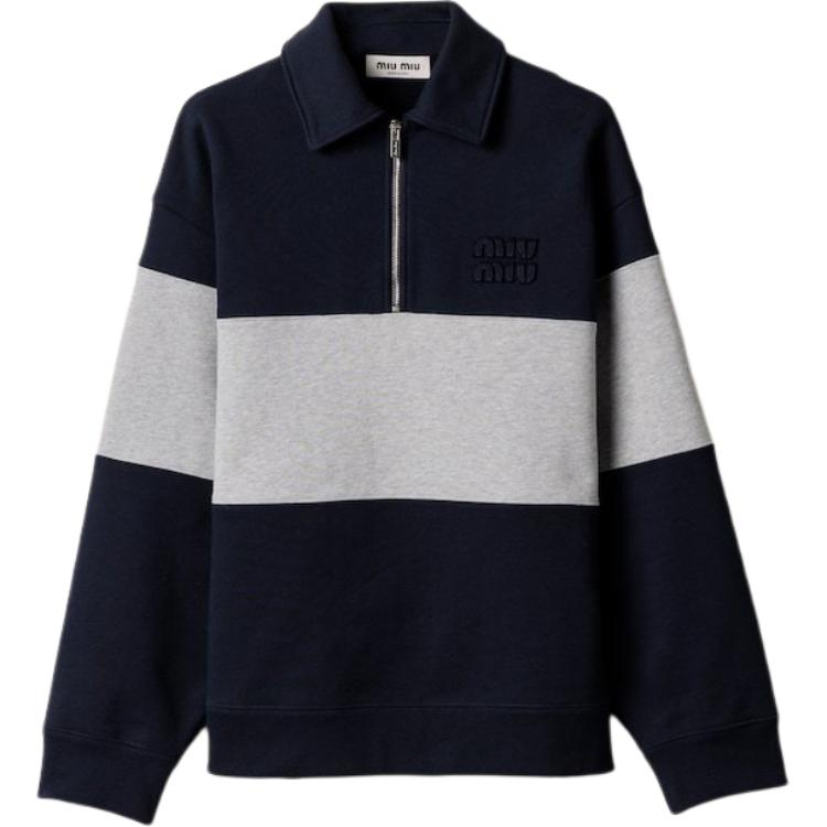 Two Toned Long Sleeved Polo Shirt MIU MIU, синий
Two Toned Long Sleeved Polo Shirt MIU MIU, синий