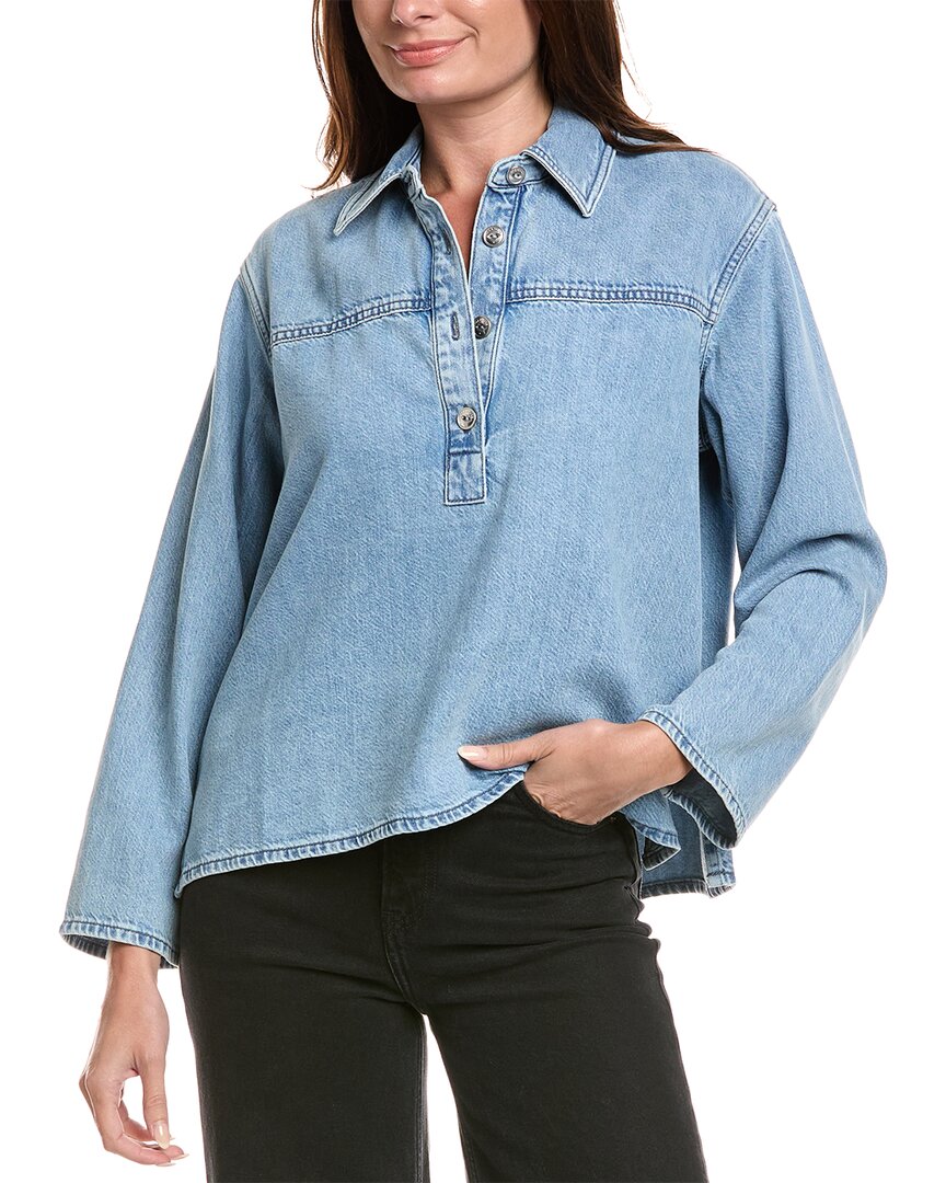 Rag & bone Emily Блуза поповер, синий
Rag & bone Emily Блуза поповер, синий