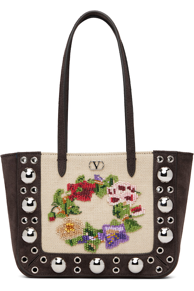 Valentino Garavani Коричневая мини-сумка-тоут Nellcôte
Valentino Garavani Коричневая мини-сумка-тоут Nellcôte