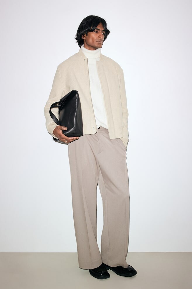 Пиджак пилот из смесовой шерсти обычного кроя H&M, бежевый
Пиджак пилот из смесовой шерсти обычного кроя H&M, бежевый