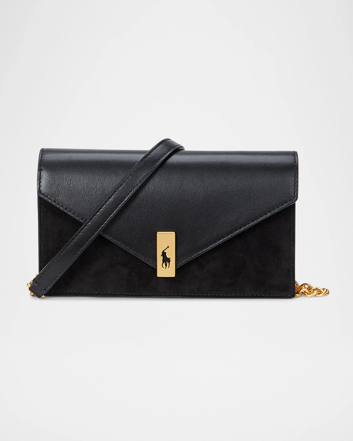Кошелек и сумка из замши и кожи Polo ID с цепочкой Polo Ralph Lauren, черный
Кошелек и сумка из замши и кожи Polo ID с цепочкой Polo Ralph Lauren, черный