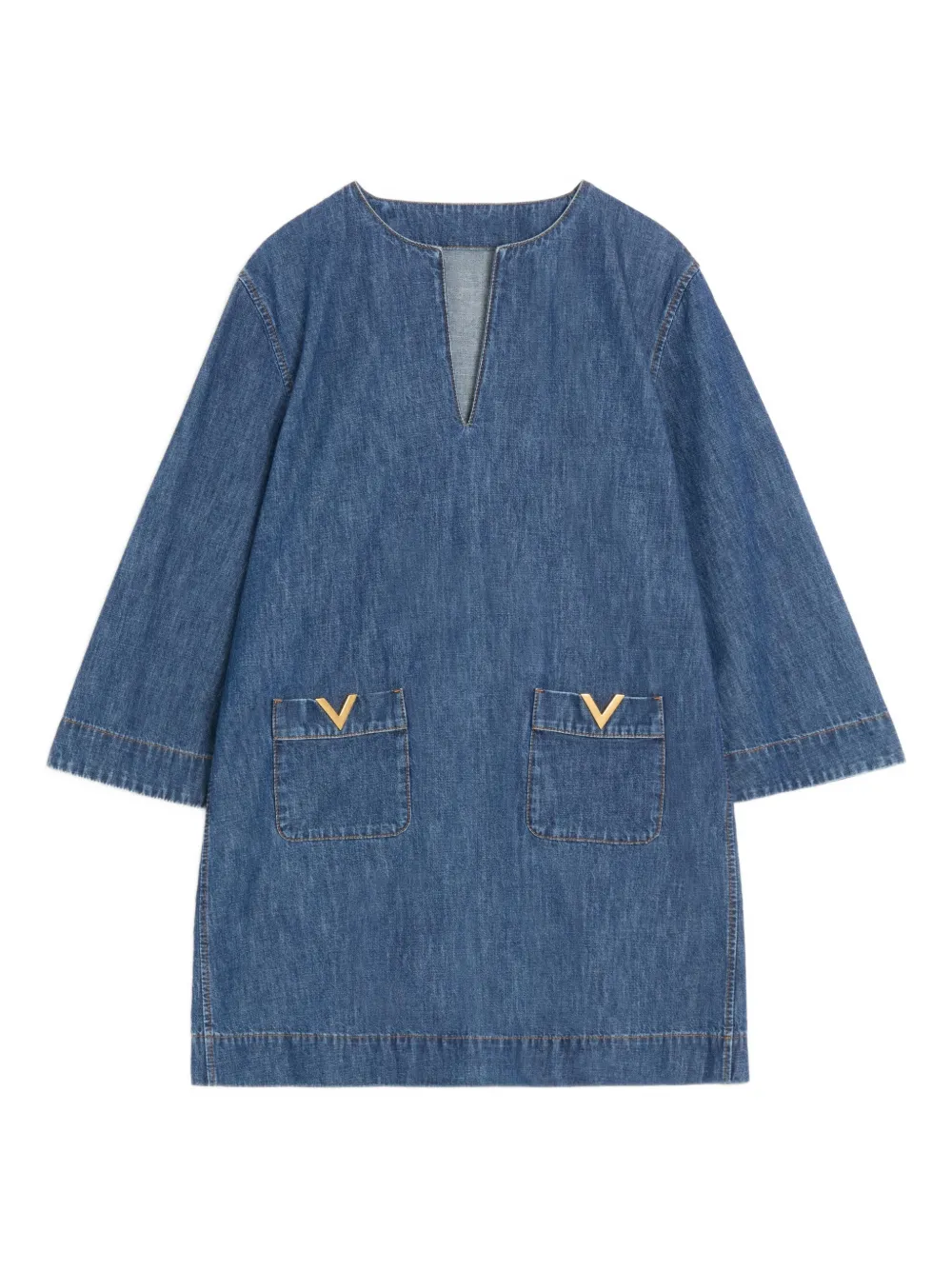 Платье мини с v-образным вырезом VALENTINO GARAVANI, синий
Платье мини с v-образным вырезом VALENTINO GARAVANI, синий