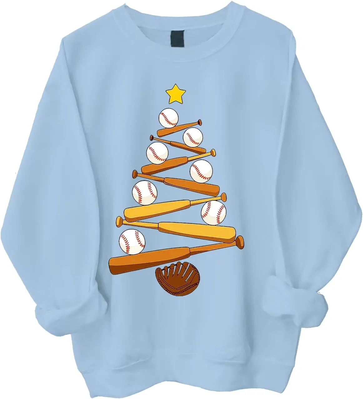 Бейсбольный свитшот с рождественской елкой
Бейсбольный свитшот с рождественской елкой