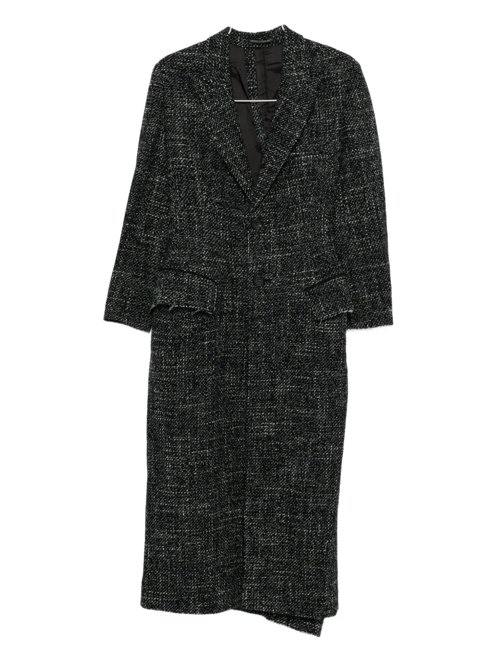 Твидовое пальто Yohji Yamamoto, черный
Твидовое пальто Yohji Yamamoto, черный